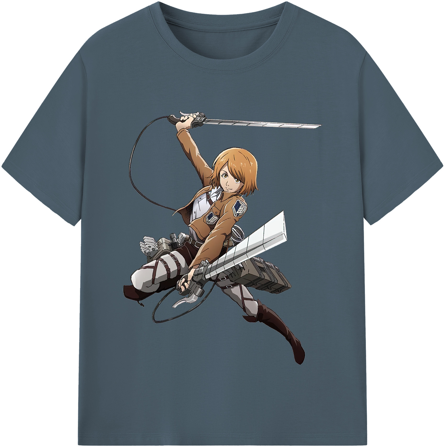 （画像用） 進撃の巨人 ペトラ·ラル Attack on Titan Petra Rall 綿100％半袖Tシャツ（フロントプリント）